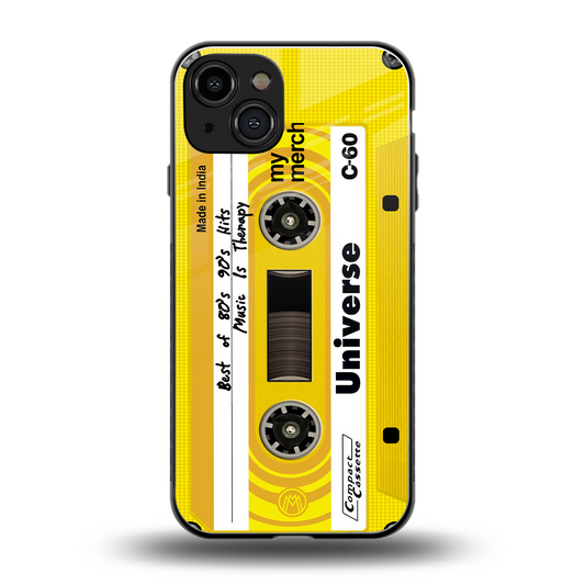 music is therapy back phone cover | glass case for iphone 15