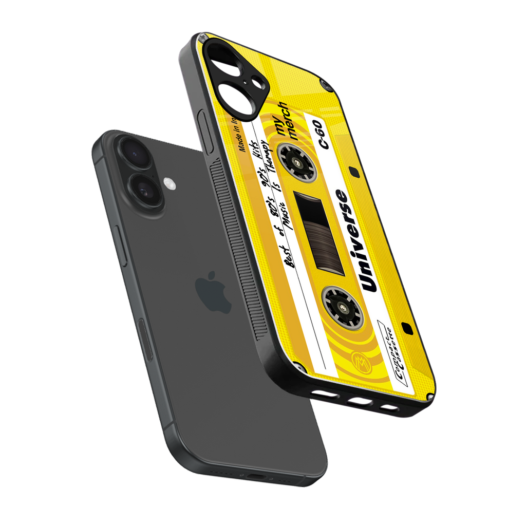 music is therapy back phone cover | glass case for iphone 16 plus