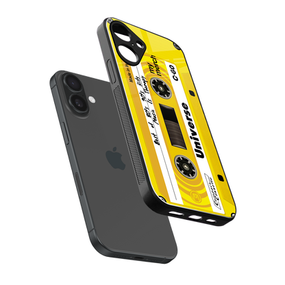 music is therapy back phone cover | glass case for iphone 16 plus