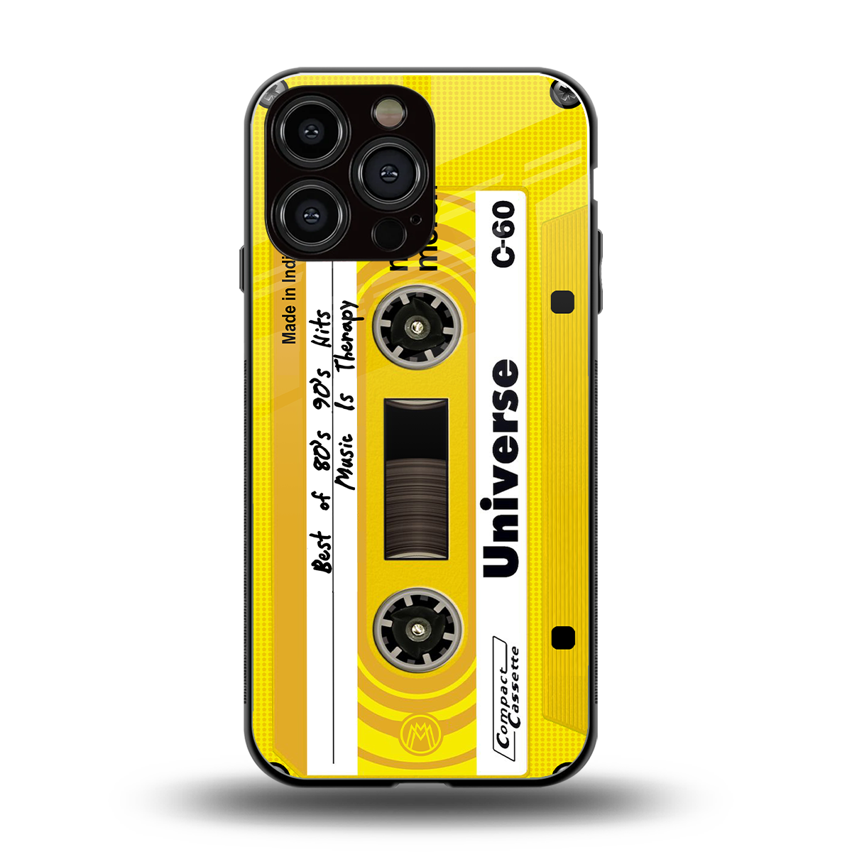 music is therapy back phone cover | glass case for iphone 16 pro max