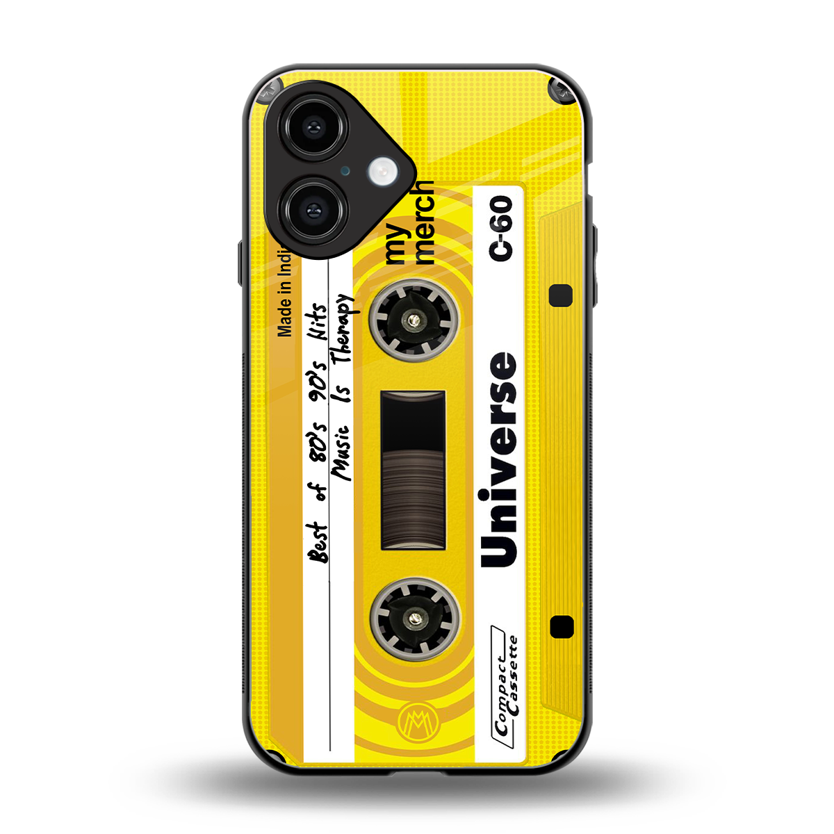 music is therapy back phone cover | glass case for iphone 16