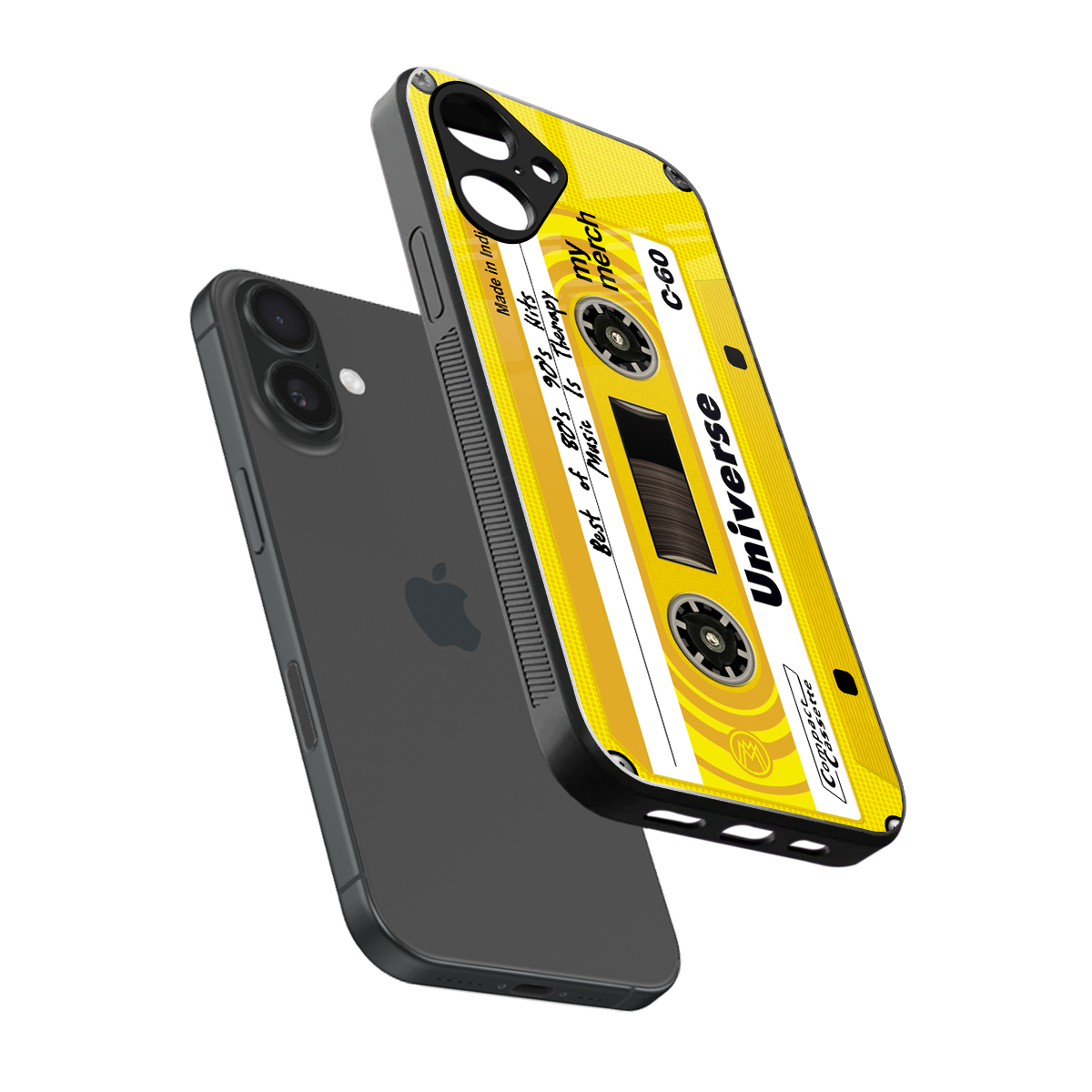 music is therapy back phone cover | glass case for iphone 16