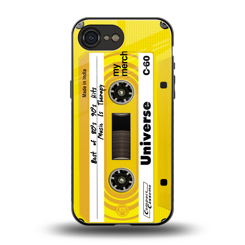 music is therapy back phone cover | glass case for iphone 16e