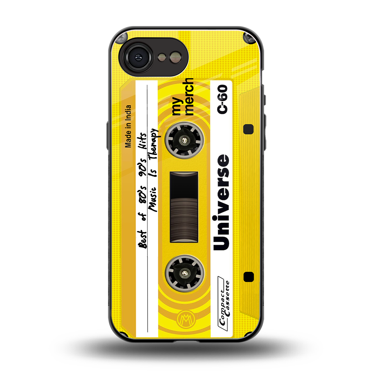 music is therapy back phone cover | glass case for iphone 16e