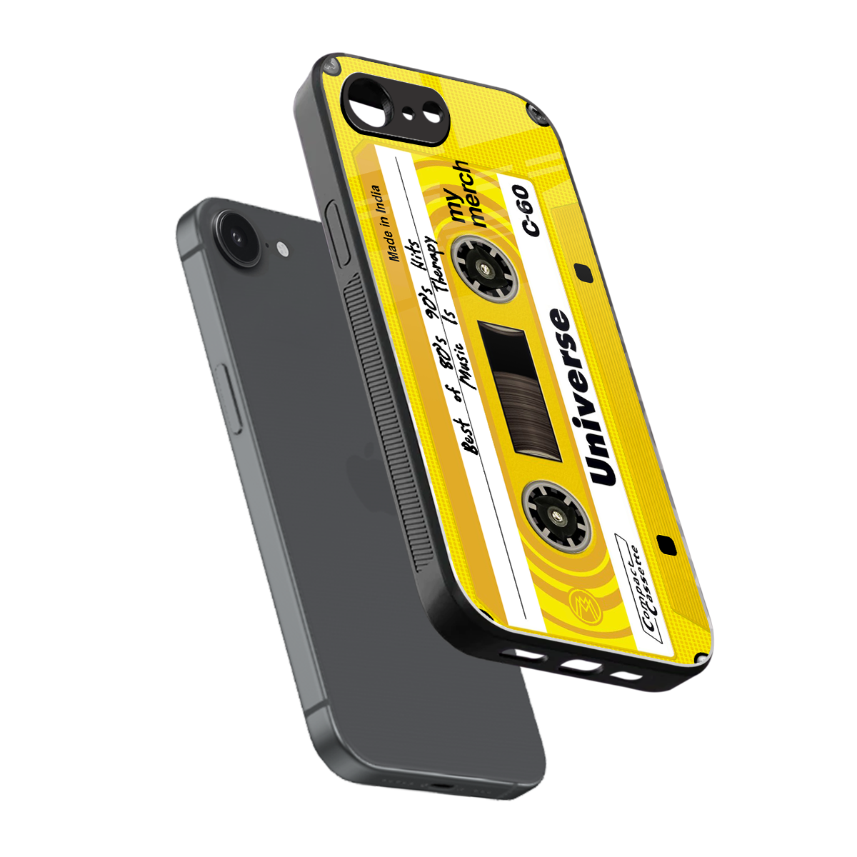 music is therapy back phone cover | glass case for iphone 16e
