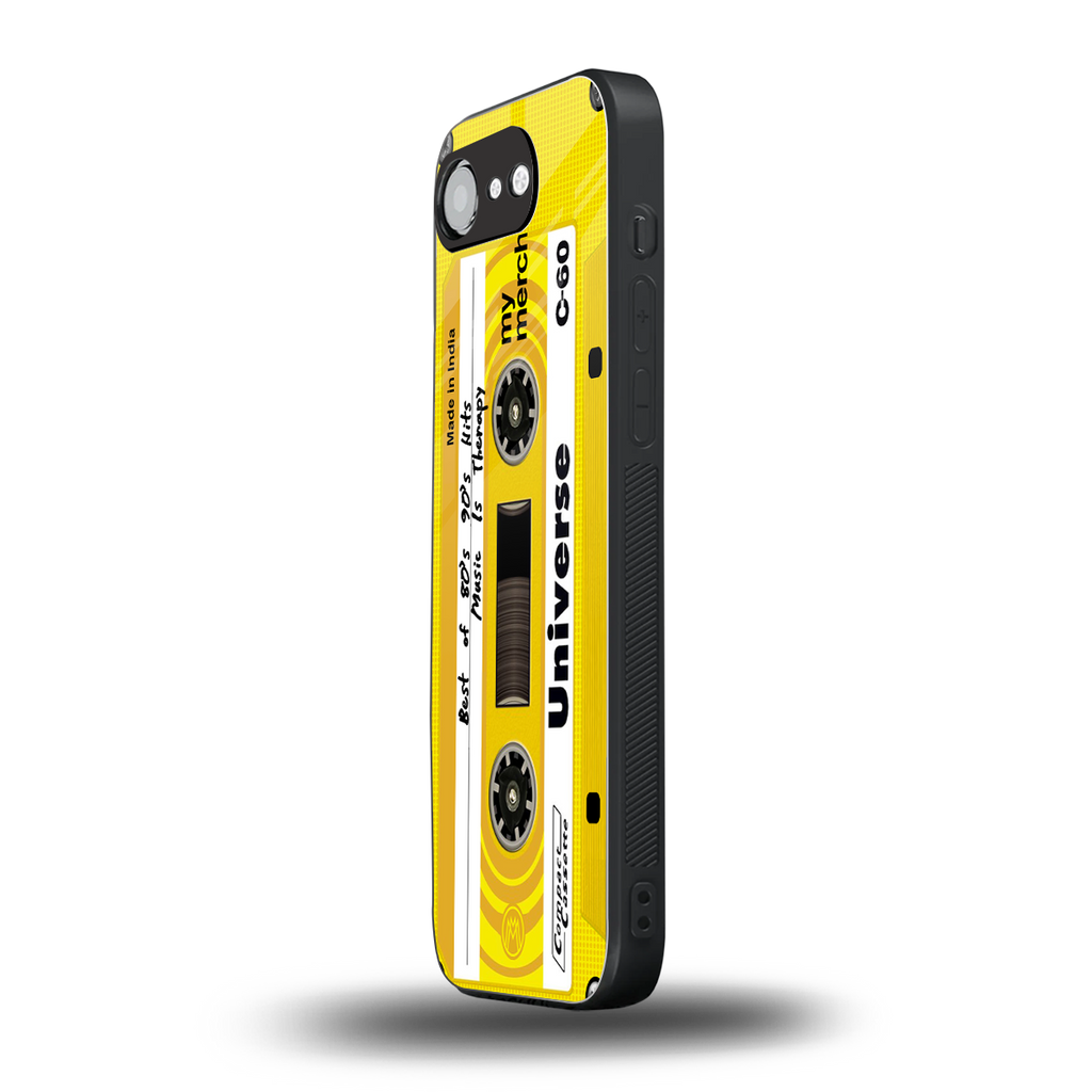 music is therapy back phone cover | glass case for iphone 16e