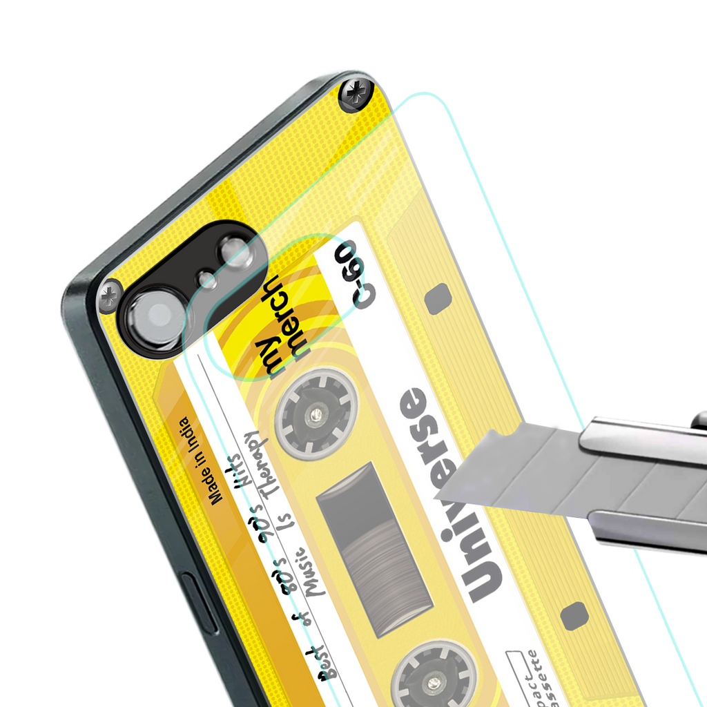 music is therapy back phone cover | glass case for iphone 16e
