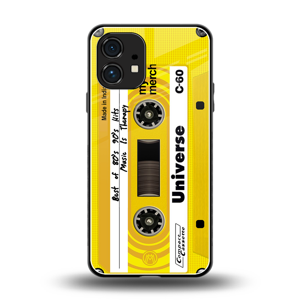 music is therapy back phone cover | glass case for nothing phone 1