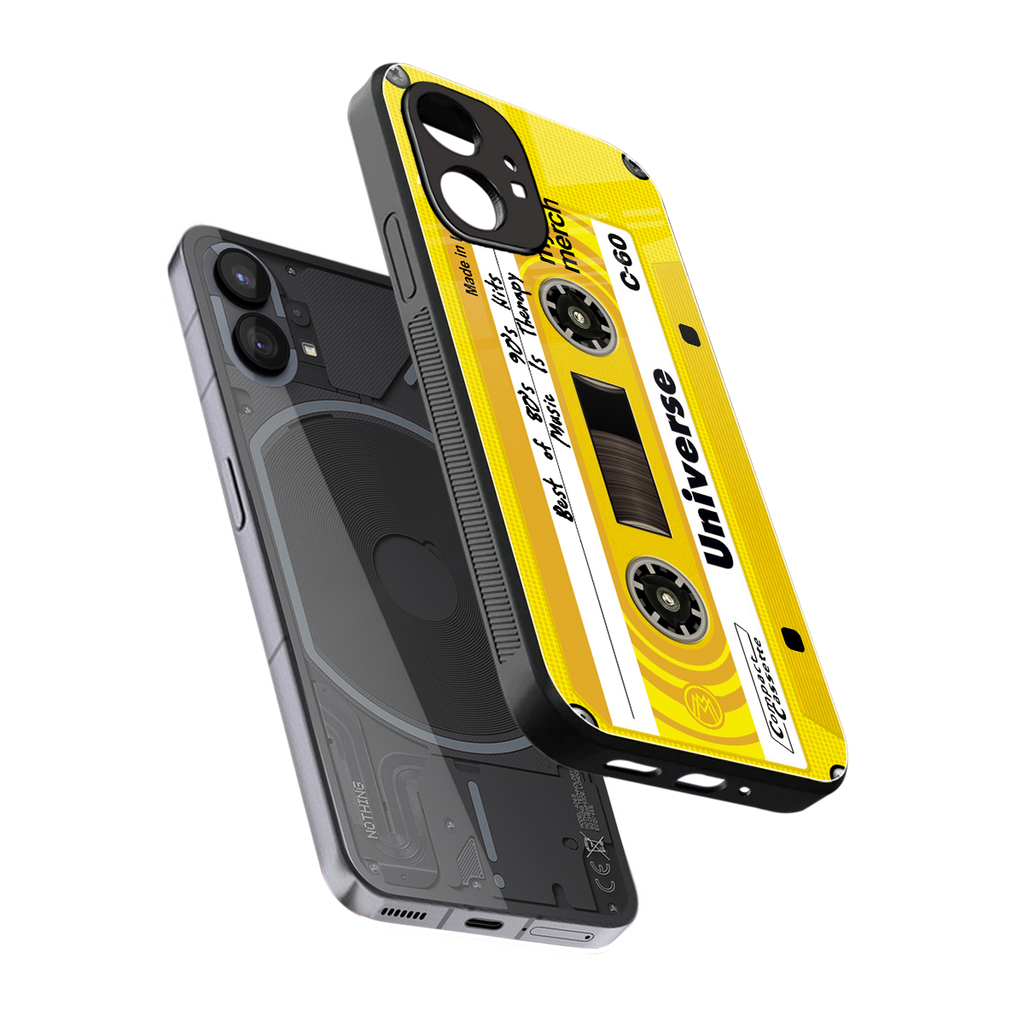 music is therapy back phone cover | glass case for nothing phone 1