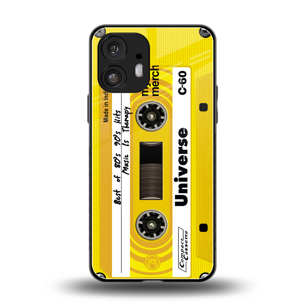 music is therapy back phone cover | glass case for nothing phone 2