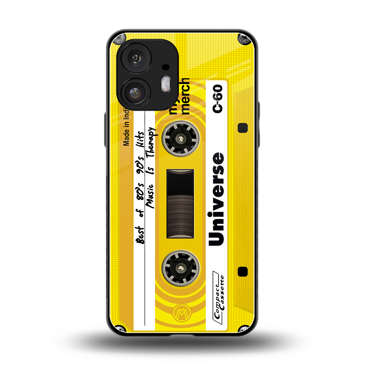 music is therapy back phone cover | glass case for nothing phone 2