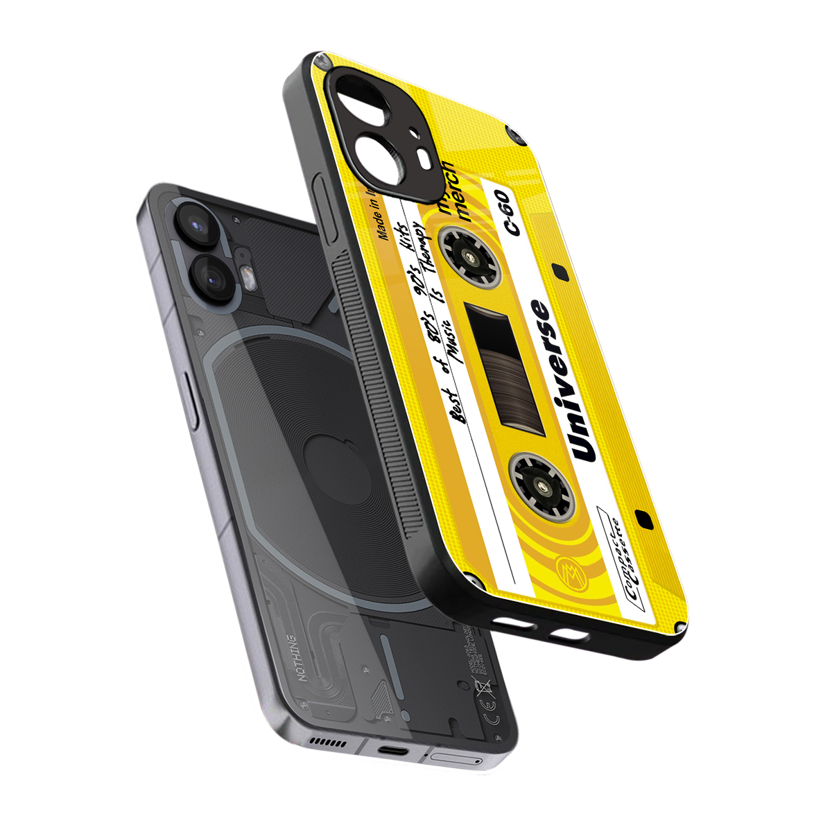 music is therapy back phone cover | glass case for nothing phone 2