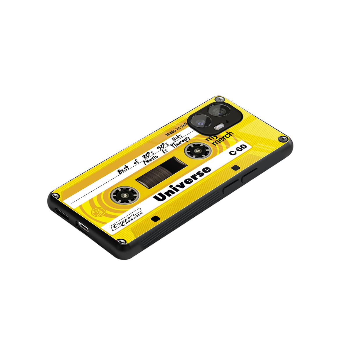 music is therapy back phone cover | glass case for nothing phone 2