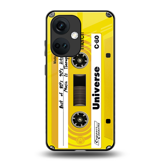 music is therapy back phone cover | glass case for oneplus nord ce 3