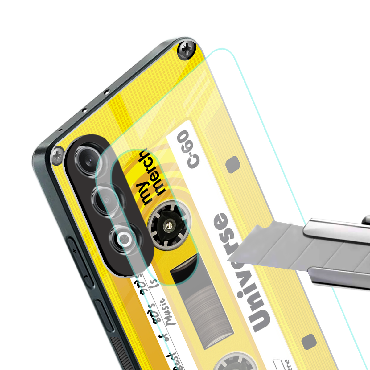 music is therapy back phone cover | glass case for oneplus nord ce 4