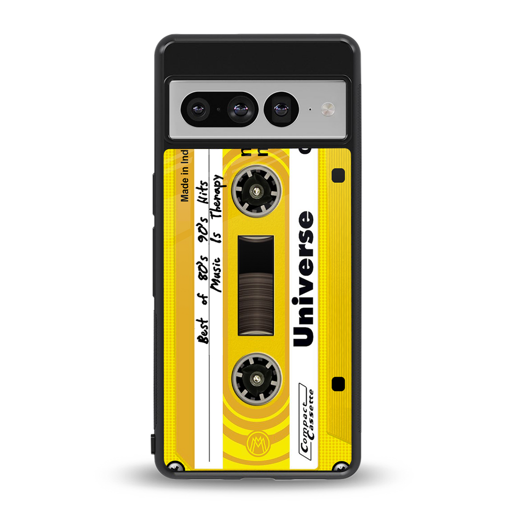 music is therapy back phone cover | glass case for google pixel 7 pro
