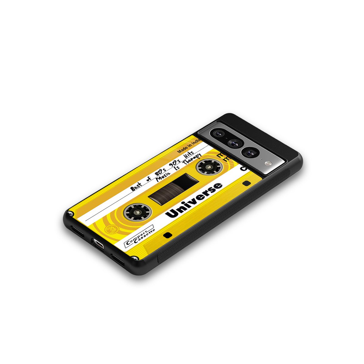 music is therapy back phone cover | glass case for google pixel 7 pro