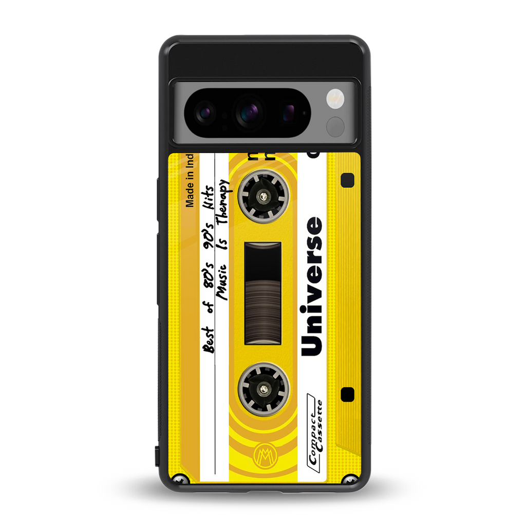 music is therapy back phone cover | glass case for google pixel 8 pro