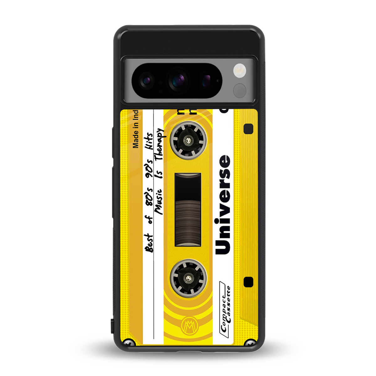 music is therapy back phone cover | glass case for google pixel 8 pro