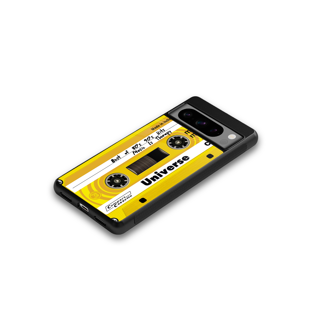 music is therapy back phone cover | glass case for google pixel 8 pro