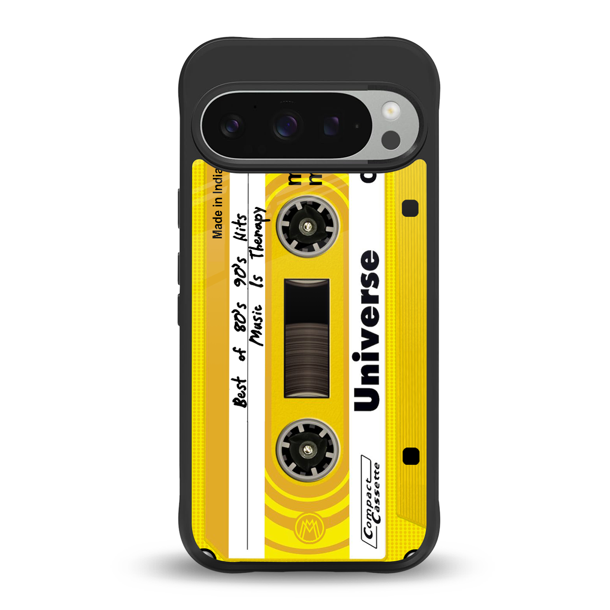 music is therapy back phone cover | glass case for google pixel 9 pro xl