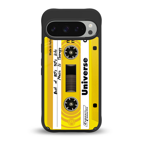 music is therapy back phone cover | glass case for google pixel 9 pro xl