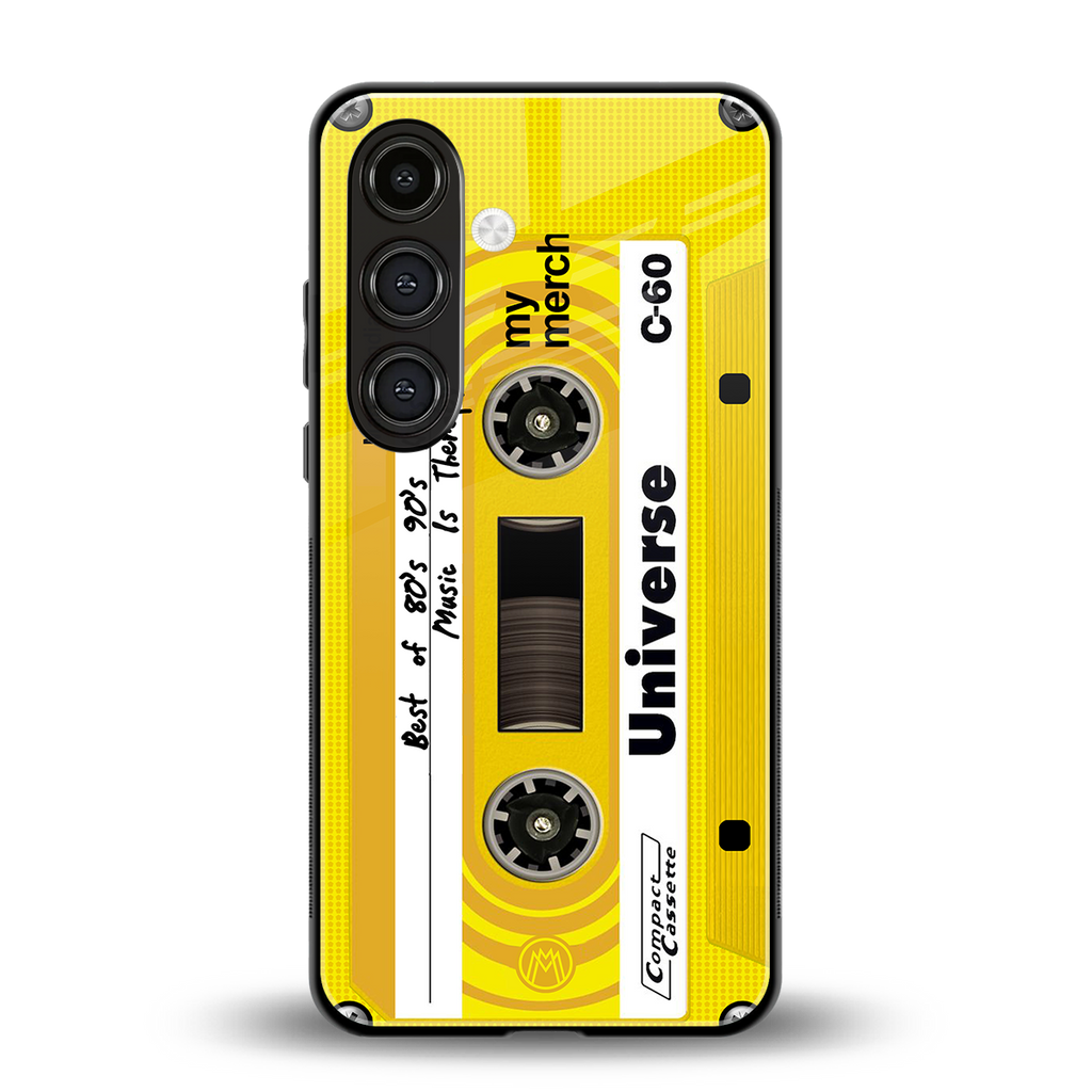 music is therapy back phone cover | glass case for samsung galaxy s24