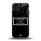 music over people black edition back phone cover | glass case for iphone 13 mini