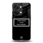 music over people black edition back phone cover | glass case for oneplus nord 3