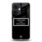 music over people black edition back phone cover | glass case for oneplus nord ce 3