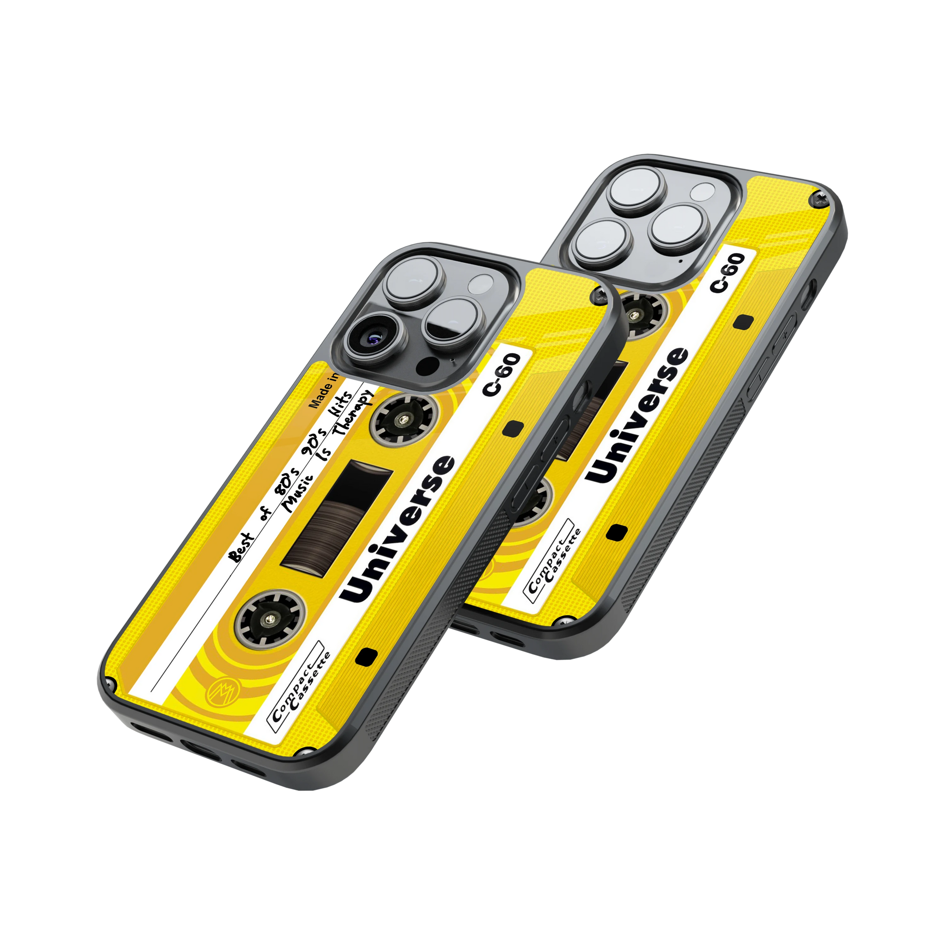 Protective Glass Back Phone Case Compatible with iPhone, Samsung, OnePlus, Pixel & More