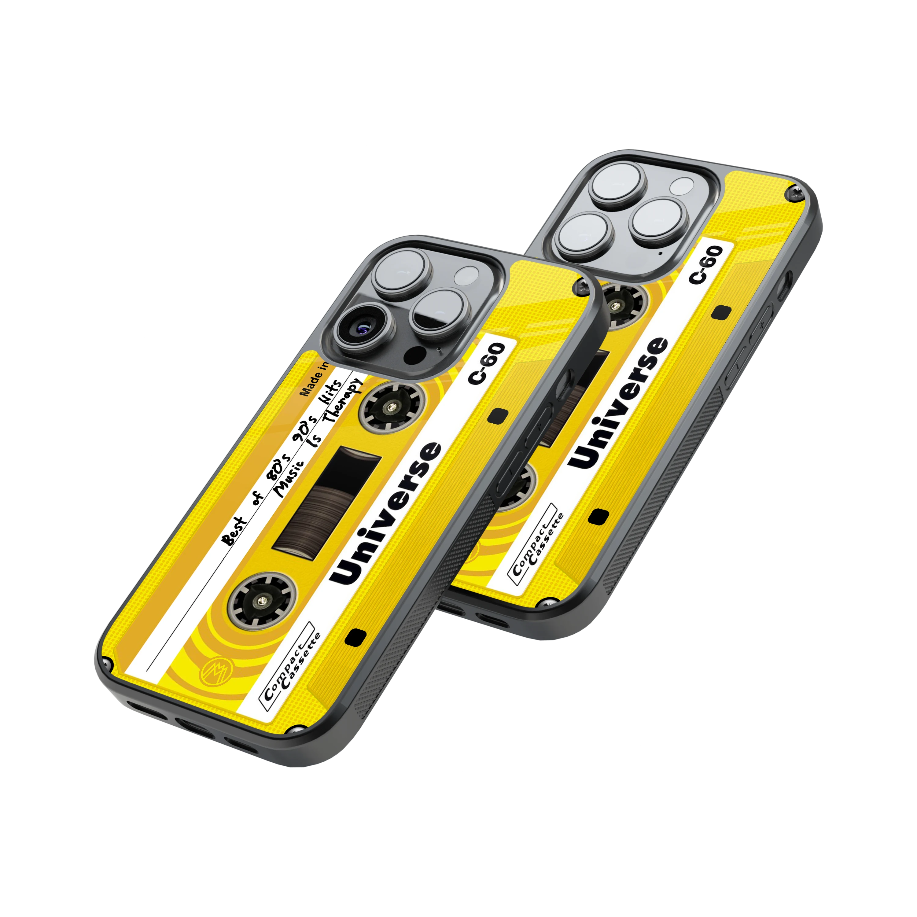 Protective Glass Back Phone Case Compatible with iPhone, Samsung, OnePlus, Pixel & More