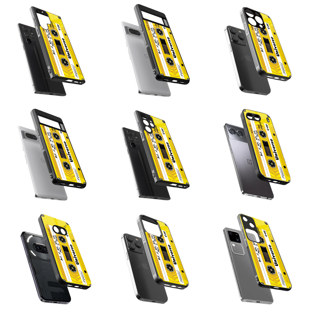 Durable Glass Back Mobile Case for iPhone, Samsung, OnePlus, Google Pixel, Redmi, Vivo, Oppo