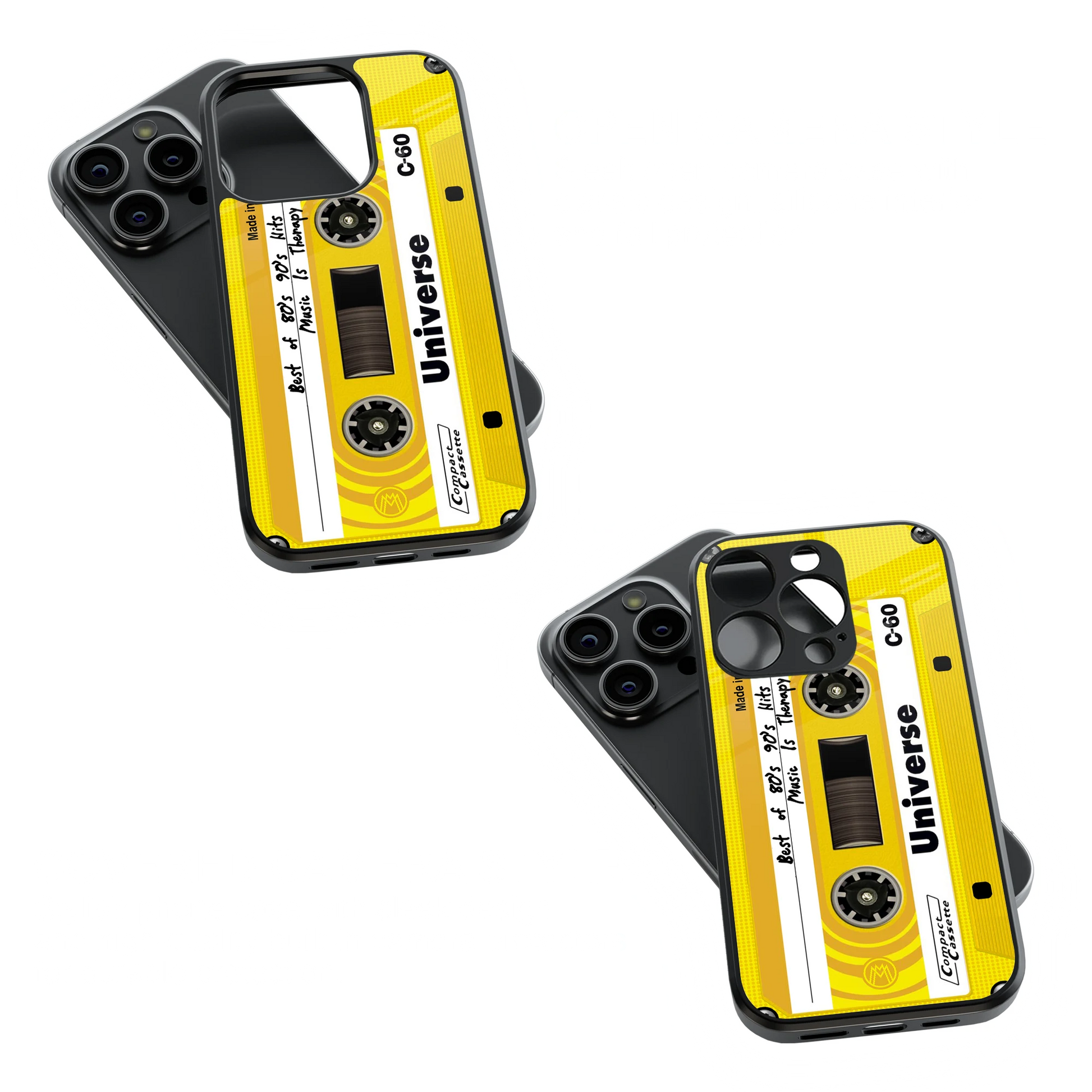 Trendy Glass Back Mobile Case for iPhone, Samsung, Redmi, OnePlus, Google Pixel, Motorola