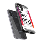 my bed boarding pass ticket back phone cover | glass case for nothing phone 1