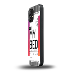 my bed boarding pass ticket back phone cover | glass case for nothing phone 1