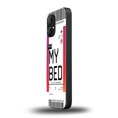 my bed boarding pass ticket back phone cover | glass case for nothing phone 1