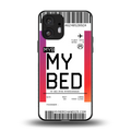 my bed boarding pass ticket back phone cover | glass case for nothing phone 2