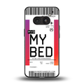 my bed boarding pass ticket back phone cover | glass case for nothing phone 2a