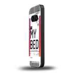 my bed boarding pass ticket back phone cover | glass case for nothing phone 2a