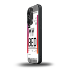my bed boarding pass ticket back phone cover | glass case for oneplus nord 3