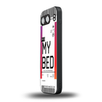 my bed boarding pass ticket back phone cover | glass case for oneplus nord 4