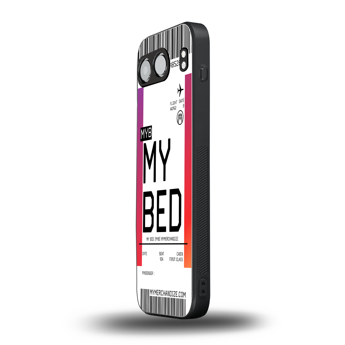 my bed boarding pass ticket back phone cover | glass case for oneplus nord 4