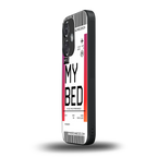 my bed boarding pass ticket back phone cover | glass case for oneplus nord ce 3
