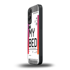 my bed boarding pass ticket back phone cover | glass case for oneplus nord ce 4 lite