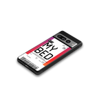 my bed boarding pass ticket back phone cover | glass case for google pixel 7 pro