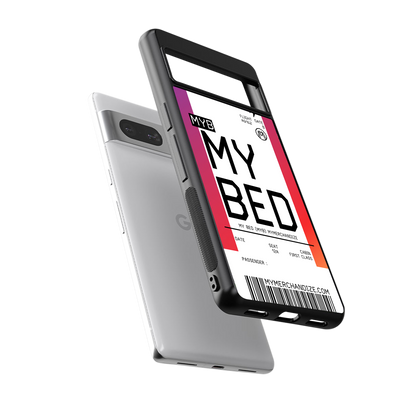 my bed boarding pass ticket back phone cover | glass case for Google Pixel 7A