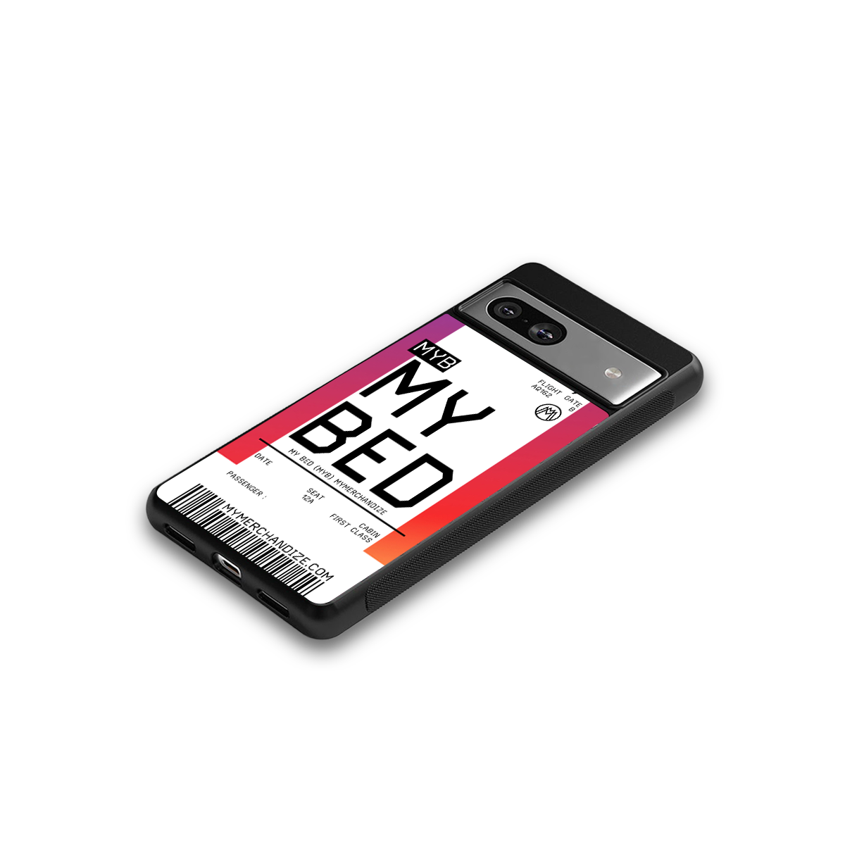 my bed boarding pass ticket back phone cover | glass case for Google Pixel 7