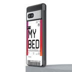 my bed boarding pass ticket back phone cover | glass case for Google Pixel 7