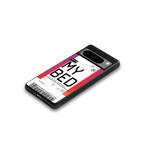 my bed boarding pass ticket back phone cover | glass case for google pixel 8 pro